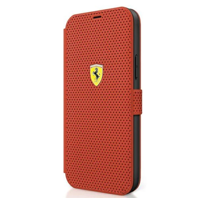 Чохол-книжка Ferrari для iPhone 12 mini Off Track Perforated Red (FESPEFLBKP12SRE)