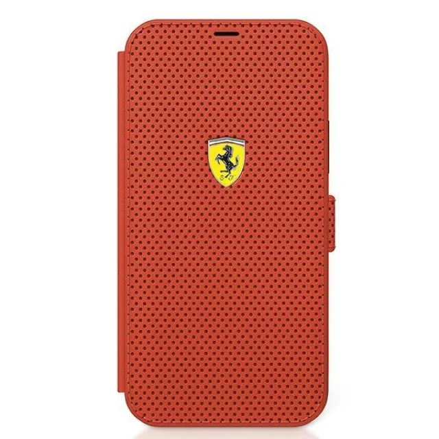 Чохол-книжка Ferrari для iPhone 12 mini Off Track Perforated Red (FESPEFLBKP12SRE)