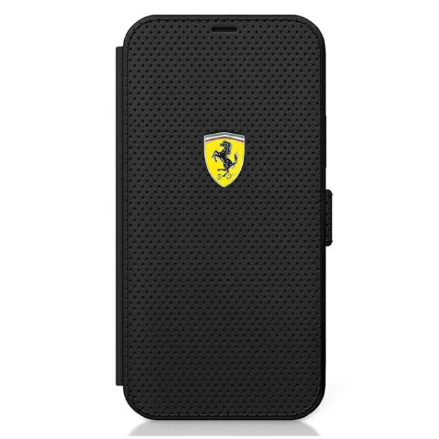 Чохол-книжка Ferrari для iPhone 12 | 12 Pro On Track Perforated Black (FESPEFLBKP12MBK)