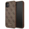 Чохол Guess 4G Metal Gold Logo для iPhone 11 Brown (GUHCN61G4GFBR)