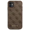Чохол Guess 4G Metal Gold Logo для iPhone 11 Brown (GUHCN61G4GFBR)