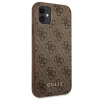 Чохол Guess 4G Metal Gold Logo для iPhone 11 Brown (GUHCN61G4GFBR)
