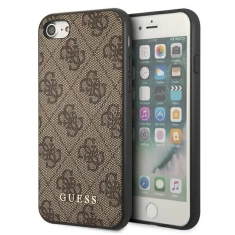 Чохол Guess 4G Metal Gold Logo для iPhone 7 | 8 | SE 2022/2020 Brown (GUHCI8G4GFBR)
