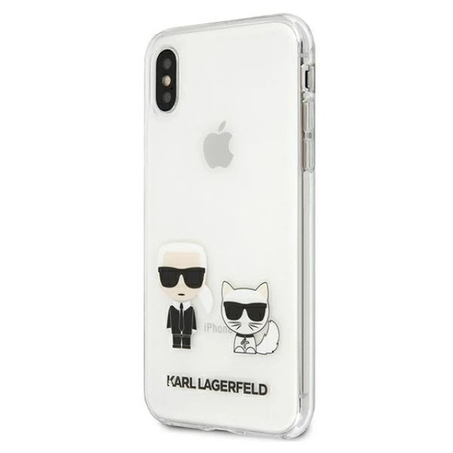Чохол Karl Lagerfeld Karl & Choupette для iPhone X | XS Transparent (KLHCPXCKTR)