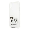 Чохол Karl Lagerfeld Karl & Choupette для iPhone X | XS Transparent (KLHCPXCKTR)