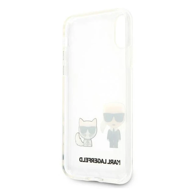 Чохол Karl Lagerfeld Karl & Choupette для iPhone X | XS Transparent (KLHCPXCKTR)