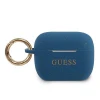Чохол Guess Silicone Glitter для AirPods Pro Blue (GUACAPSILGLBL)