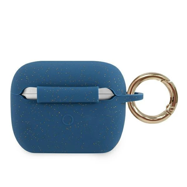 Чохол Guess Silicone Glitter для AirPods Pro Blue (GUACAPSILGLBL)