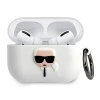 Чохол Karl Lagerfeld Silicone Iconic для AirPods Pro White (KLACAPSILGLWH)