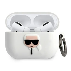 Чохол Karl Lagerfeld Silicone Iconic для AirPods Pro White (KLACAPSILGLWH)