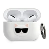 Чохол Karl Lagerfeld Silicone Choupette для AirPods Pro White (KLACAPSILCHWH)