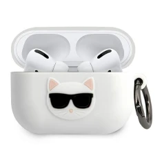Чохол Karl Lagerfeld Silicone Choupette для AirPods Pro White (KLACAPSILCHWH)