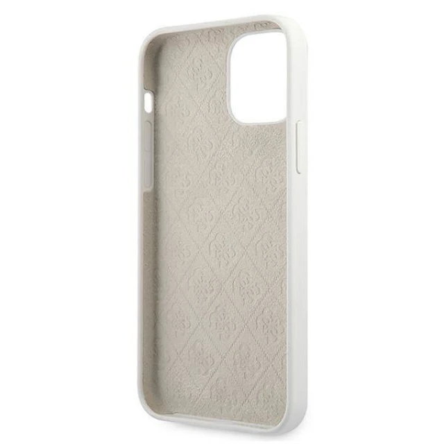 Чохол Guess Metal Logo Script для iPhone 12 mini White (GUHCP12SLSLMGWH)
