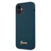 Чохол Guess Metal Logo Script для iPhone 12 mini Blue (GUHCP12SLSLMGBL)