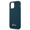 Чохол Guess Metal Logo Script для iPhone 12 mini Blue (GUHCP12SLSLMGBL)