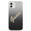 Чохол Guess Glitter Gradient Script для iPhone 12 mini Black (GUHCP12SPCUGLSBK)
