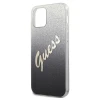 Чохол Guess Glitter Gradient Script для iPhone 12 | 12 Pro Black (GUHCP12MPCUGLSBK)