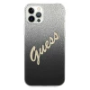 Чехол Guess Glitter Gradient Script для iPhone 12 Pro Max Black (GUHCP12LPCUGLSBK)