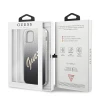 Чехол Guess Glitter Gradient Script для iPhone 12 Pro Max Black (GUHCP12LPCUGLSBK)