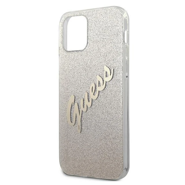 Чохол Guess Glitter Gradient Script для iPhone 12 mini Gold (GUHCP12SPCUGLSGO)