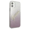 Чехол Guess Glitter Gradient Script для iPhone 12 mini Pink (GUHCP12SPCUGLSPI)