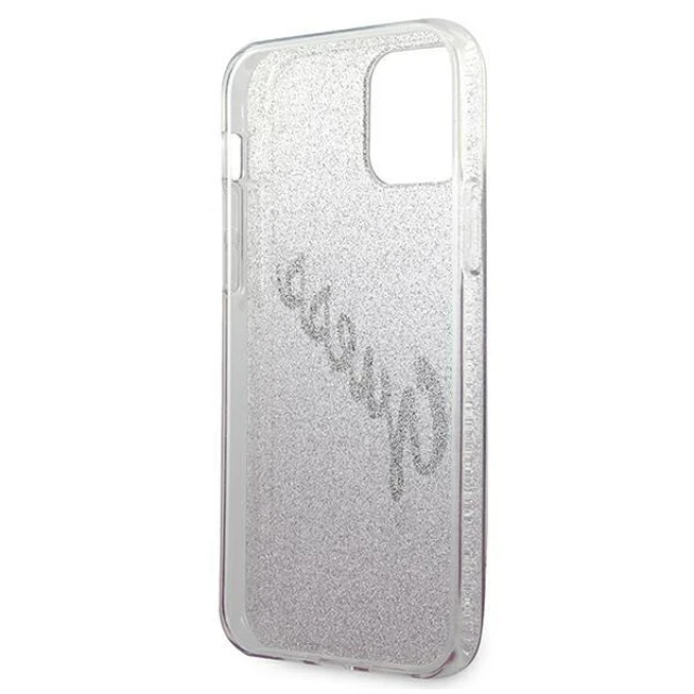 Чехол Guess Glitter Gradient Script для iPhone 12 mini Pink (GUHCP12SPCUGLSPI)