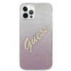 Чохол Guess Glitter Gradient Script для iPhone 12 | 12 Pro Pink (GUHCP12MPCUGLSPI)
