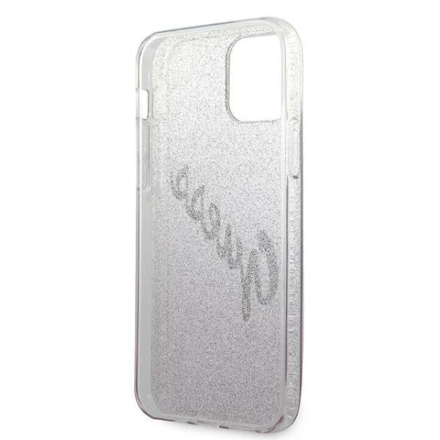 Чехол Guess Glitter Gradient Script для iPhone 12 Pro Max Pink (GUHCP12LPCUGLSPI)