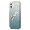 Чохол Guess Glitter Gradient Script для iPhone 12 mini Blue (GUHCP12SPCUGLSBL)