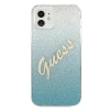 Чохол Guess Glitter Gradient Script для iPhone 12 mini Blue (GUHCP12SPCUGLSBL)