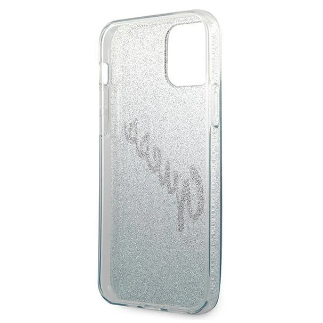 Чохол Guess Glitter Gradient Script для iPhone 12 mini Blue (GUHCP12SPCUGLSBL)