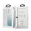 Чехол Guess Glitter Gradient Script для iPhone 12 | 12 Pro Blue (GUHCP12MPCUGLSBL)