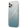 Чохол Guess Glitter Gradient Script для iPhone 12 Pro Max Blue (GUHCP12LPCUGLSBL)
