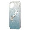Чохол Guess Glitter Gradient Script для iPhone 12 Pro Max Blue (GUHCP12LPCUGLSBL)