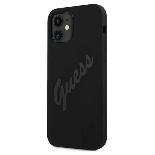 Чохол Guess Script Vintage для iPhone 12 mini Black (GUHCP12SLSVSBK)
