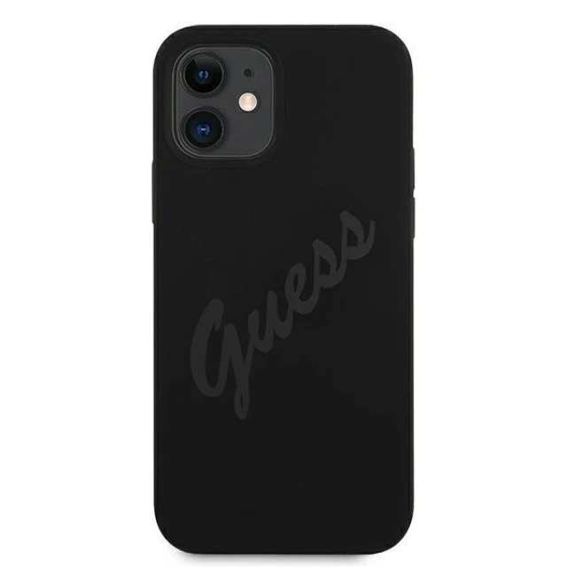 Чохол Guess Script Vintage для iPhone 12 mini Black (GUHCP12SLSVSBK)