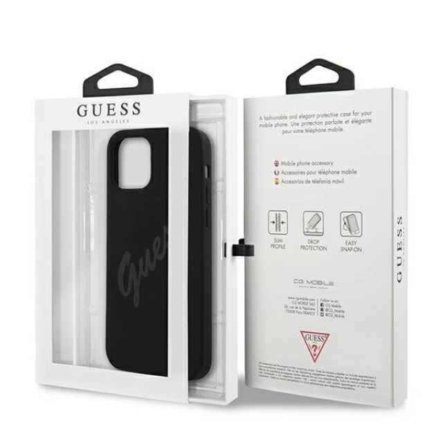 Чохол Guess Script Vintage для iPhone 12 mini Black (GUHCP12SLSVSBK)