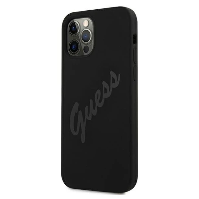 Чохол Guess Script Vintage для iPhone 12 | 12 Pro Black (GUHCP12MLSVSBK)