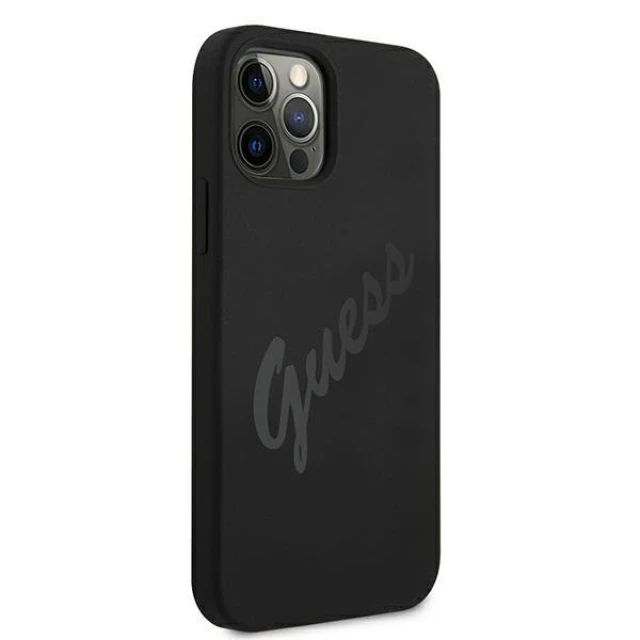Чохол Guess Script Vintage для iPhone 12 | 12 Pro Black (GUHCP12MLSVSBK)