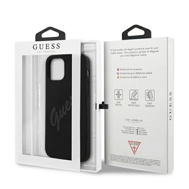 Чохол Guess Script Vintage для iPhone 12 | 12 Pro Black (GUHCP12MLSVSBK)