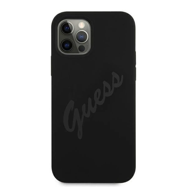 Чохол Guess Script Vintage для iPhone 12 Pro Max Black (GUHCP12LLSVSBK)