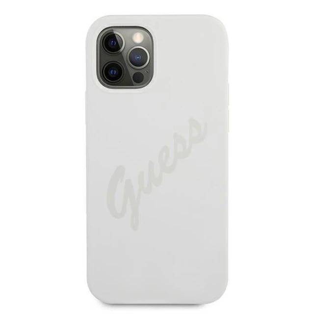 Чехол Guess Script Vintage для iPhone 12 Pro Max Creamy (GUHCP12LLSVSCR)