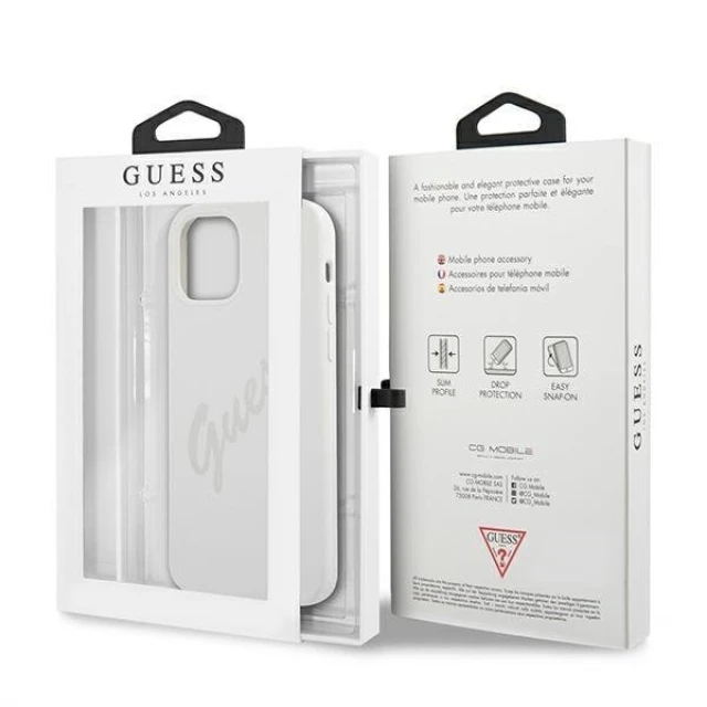 Чехол Guess Script Vintage для iPhone 12 Pro Max Creamy (GUHCP12LLSVSCR)
