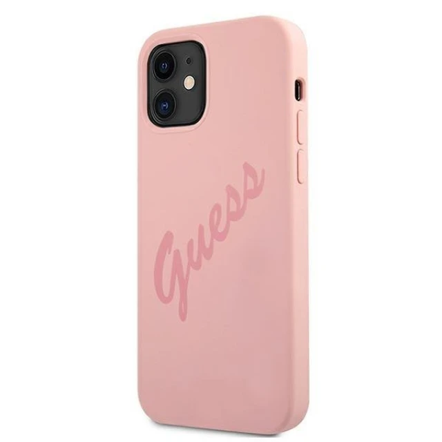 Чохол Guess Script Vintage для iPhone 12 mini Pink (GUHCP12SLSVSPI)