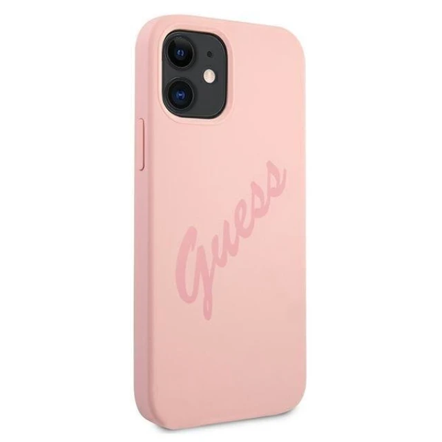 Чохол Guess Script Vintage для iPhone 12 mini Pink (GUHCP12SLSVSPI)
