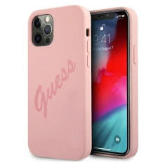 Чохол Guess Script Vintage для iPhone 12 Pro Max Pink (GUHCP12LLSVSPI)