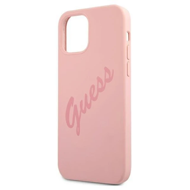 Чохол Guess Script Vintage для iPhone 12 Pro Max Pink (GUHCP12LLSVSPI)