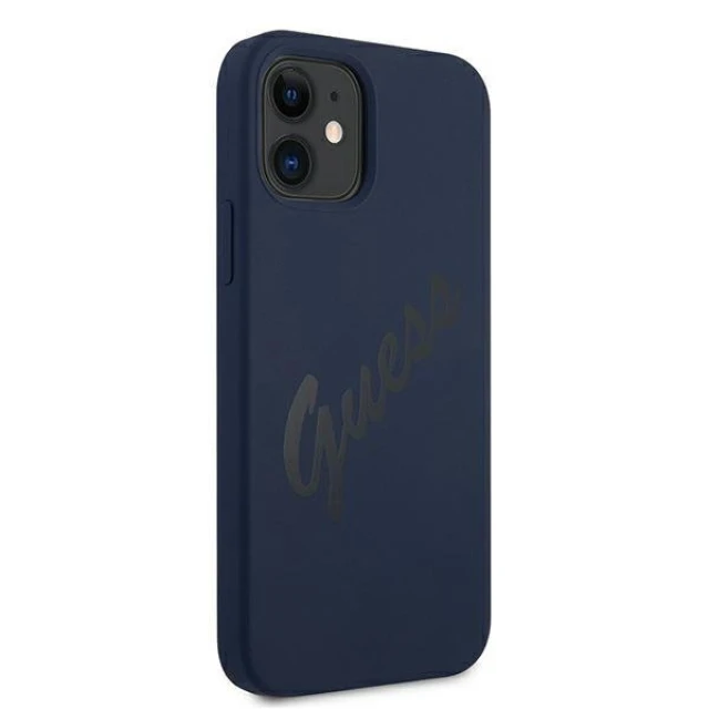 Чохол Guess Script Vintage для iPhone 12 mini Blue (GUHCP12SLSVSBL)