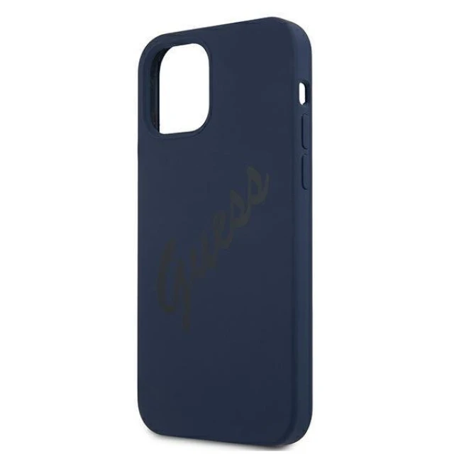 Чохол Guess Script Vintage для iPhone 12 mini Blue (GUHCP12SLSVSBL)