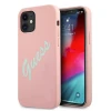 Чехол Guess Silicone Vintage для iPhone 12 mini Pink (GUHCP12SLSVSPG)